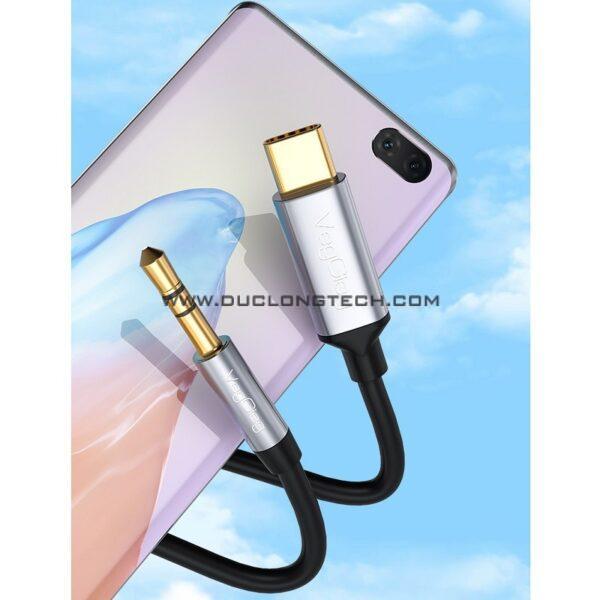 Dây USB Type-C sang 3.5mm Veggieg V-A600 2 V A600 3