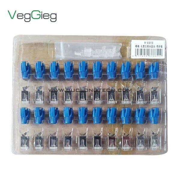 Đầu Bấm Mạng Xuyên Thấu RJ45 CAT7 Veggieg V-E010 2 V E010 2