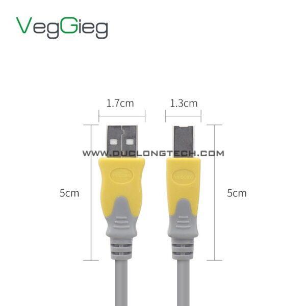Dây Máy In USB 2.0 Có Chip khuếch đại Veggieg 6 V U201 6