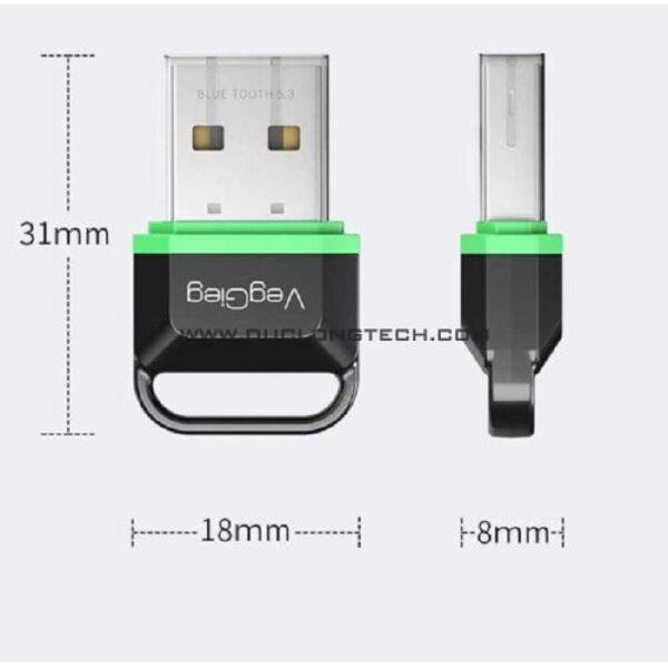 USB Bluetooth 5.3 kết nối không dây Veggieg V-UB503 4 V UB503 4
