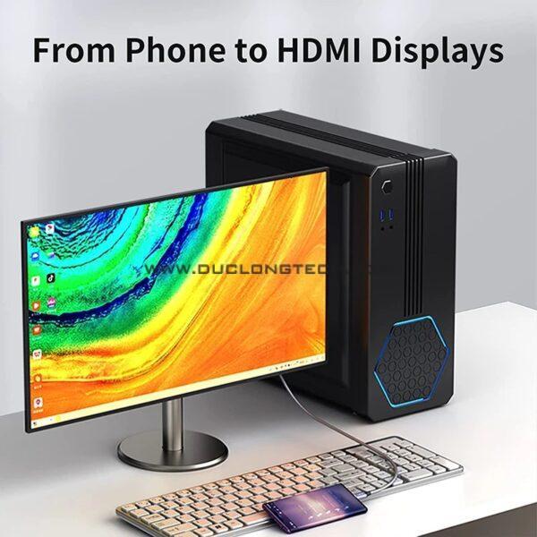 USB Type-C to HDMI Cao Cấp Veggieg V-Z625 4 V Z625 7