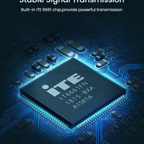 Bộ chia HDMI 1 ra 2 Ugreen 40201 hỗ trợ 4K*2K 3D HDCP 11 40201 11