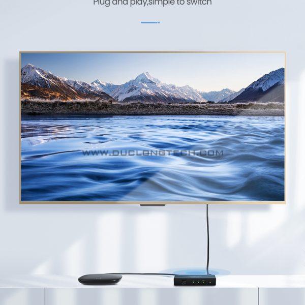 Bộ chia HDMI 1 ra 2 Ugreen 40201 hỗ trợ 4K*2K 3D HDCP 9 40201 9