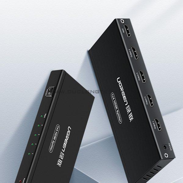 Bộ chia tín hiệu HDMI 1 ra 4 Ugreen 40202 Hỗ trợ 4K30Hz 3D HDCP 1 40202 2