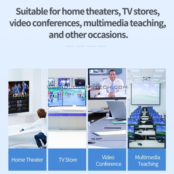 Bộ chia tín hiệu HDMI 1 ra 4 Ugreen 40202 Hỗ trợ 4K30Hz 3D HDCP 7 40202 5