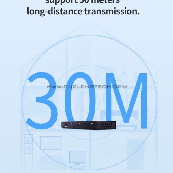 Bộ chia tín hiệu HDMI 1 ra 4 Ugreen 40202 Hỗ trợ 4K30Hz 3D HDCP 5 40202 6